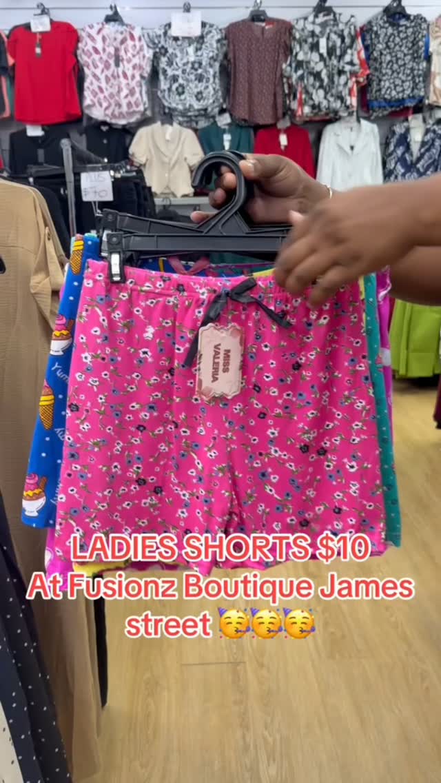Ladies Shorts Only $10 at Fusionz Boutique James Street