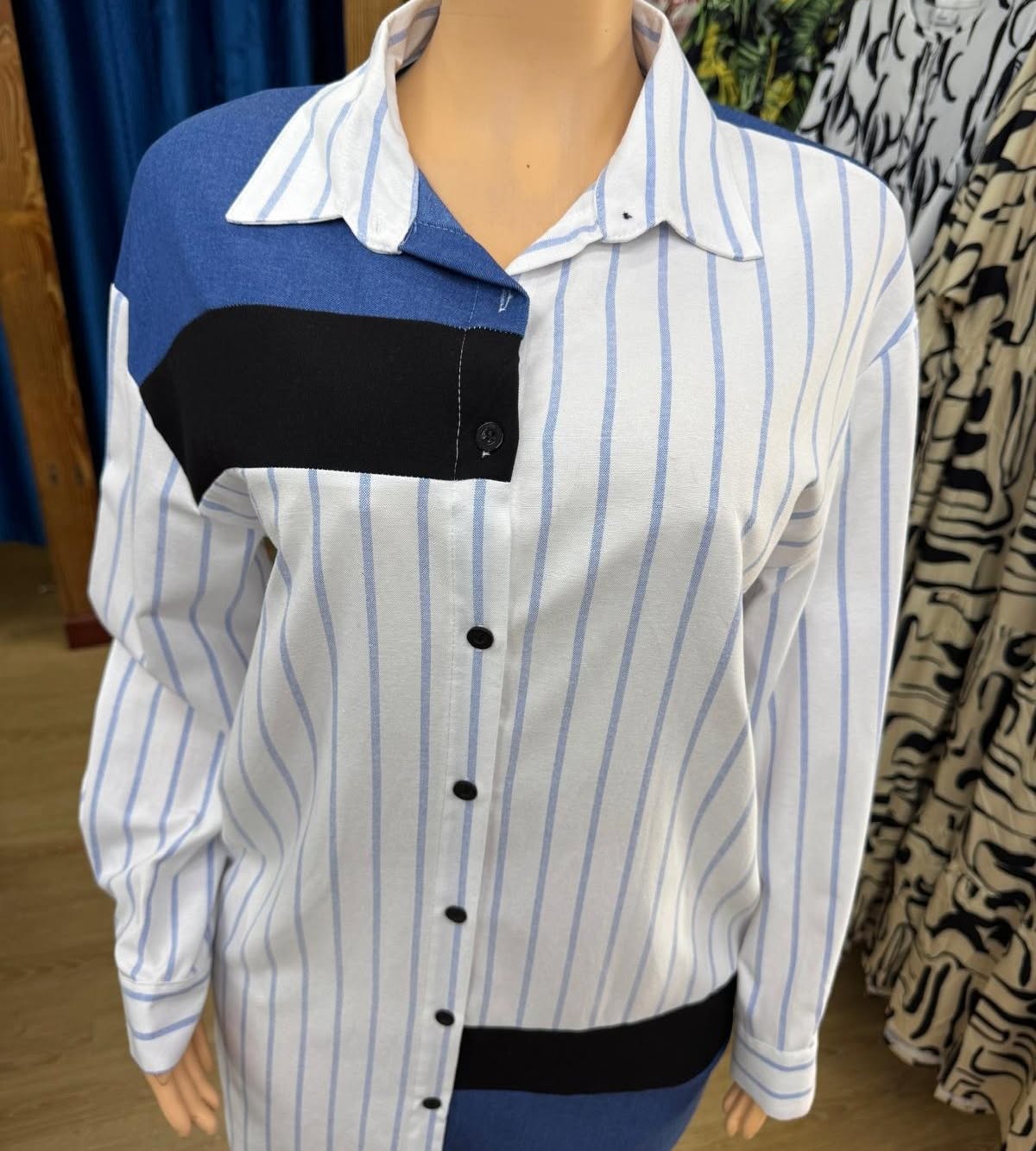 Sale at Fusionz Boutique – Striped Shirt Dress Now $30 (Was $50)