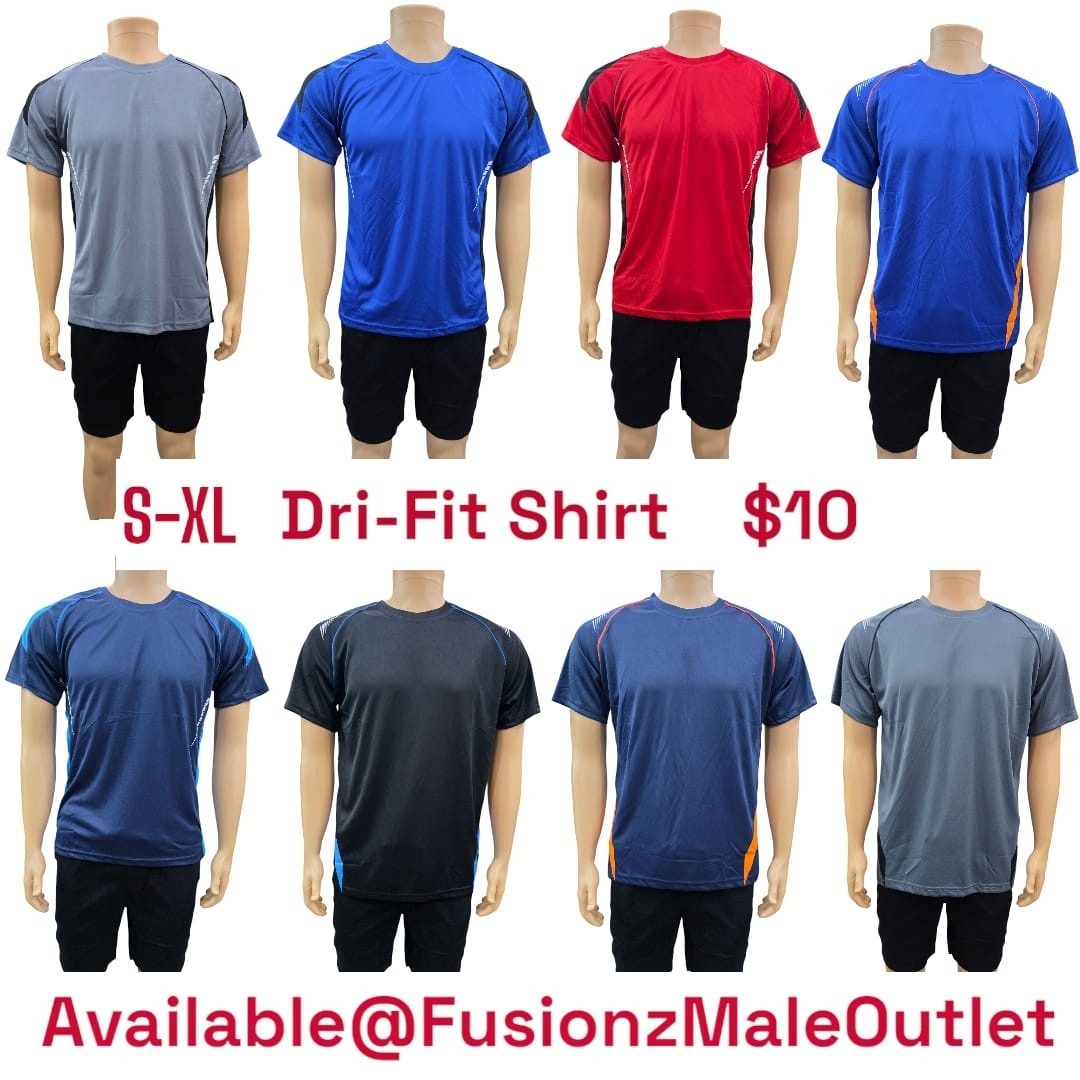 New Arrivals: Dri-Fit Shirts $10 & Hi-Vis Vests $20 at Fusionz Male Outlet