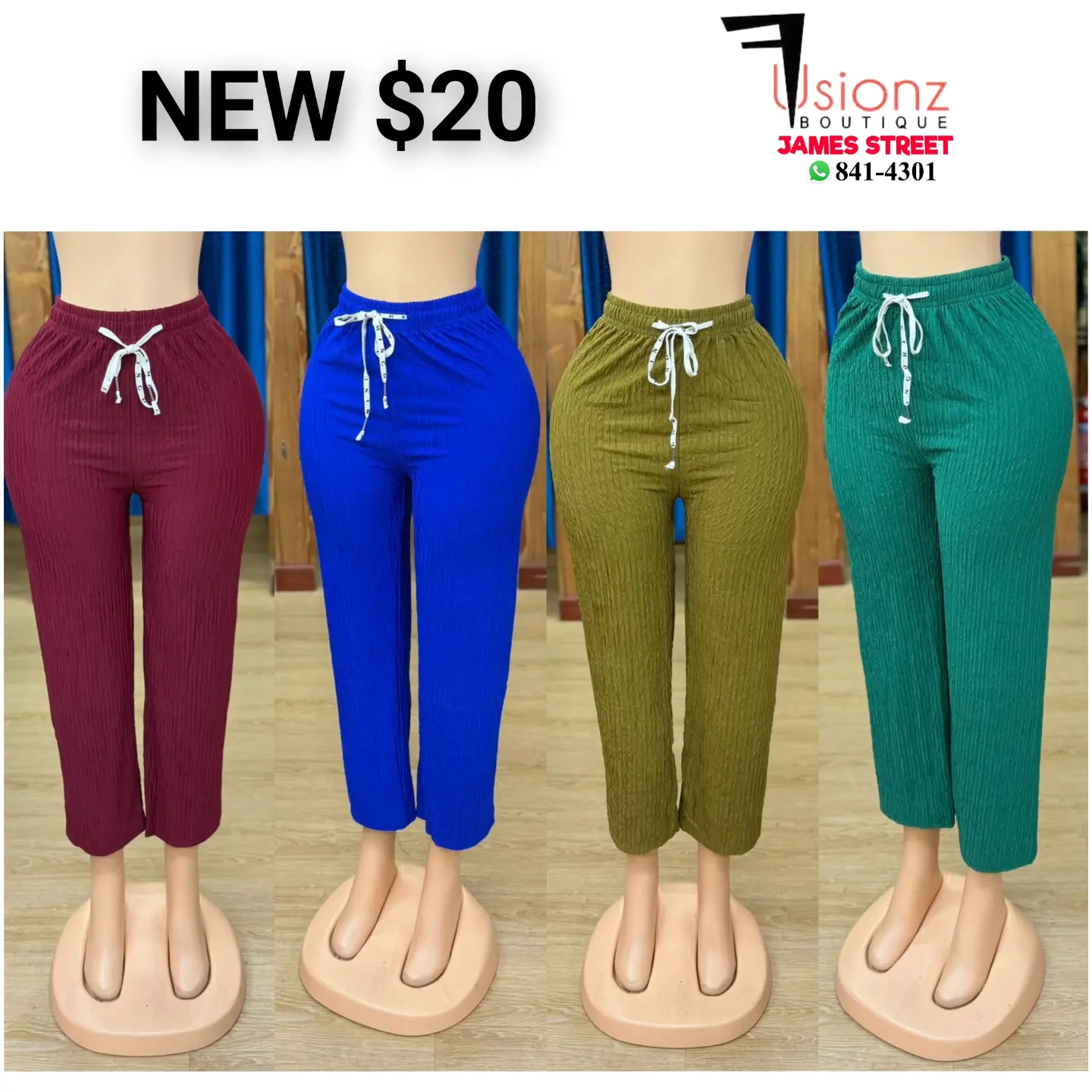 Fusionz Boutique New Arrivals – Pants from $20