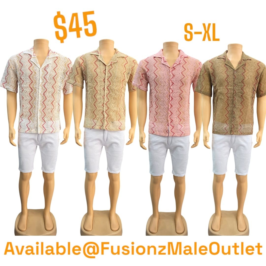 Men's Short-Sleeve Shirts from $45 – New Arrivals at Fusionz Male Outlet