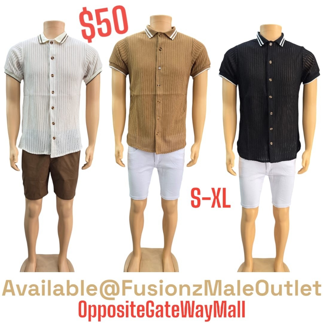 Men's Short-Sleeve Shirts from $45 – New Arrivals at Fusionz Male Outlet