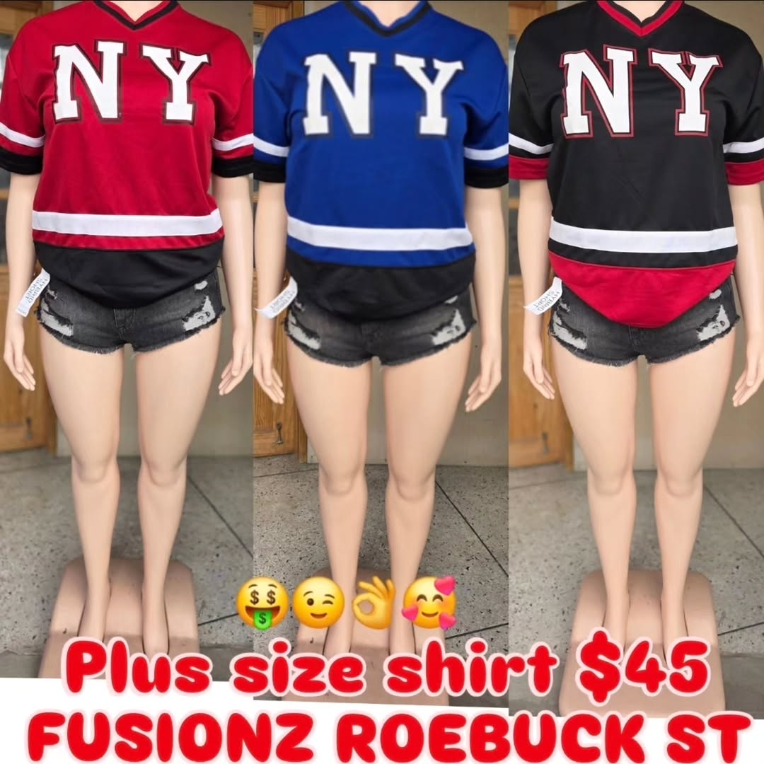 Plus Size Shirts – $45 at Fusionz Roebuck St