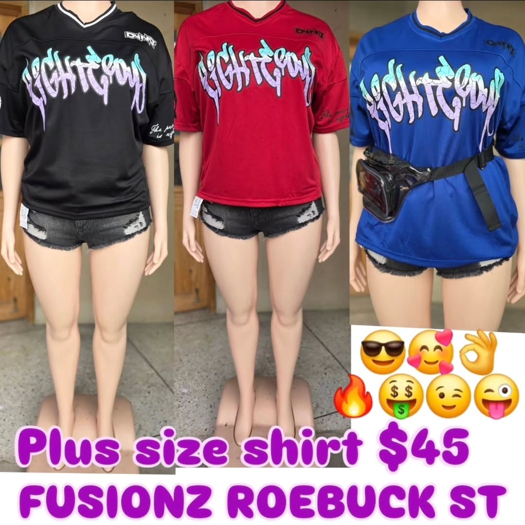 Plus Size Shirts – $45 at Fusionz Roebuck St