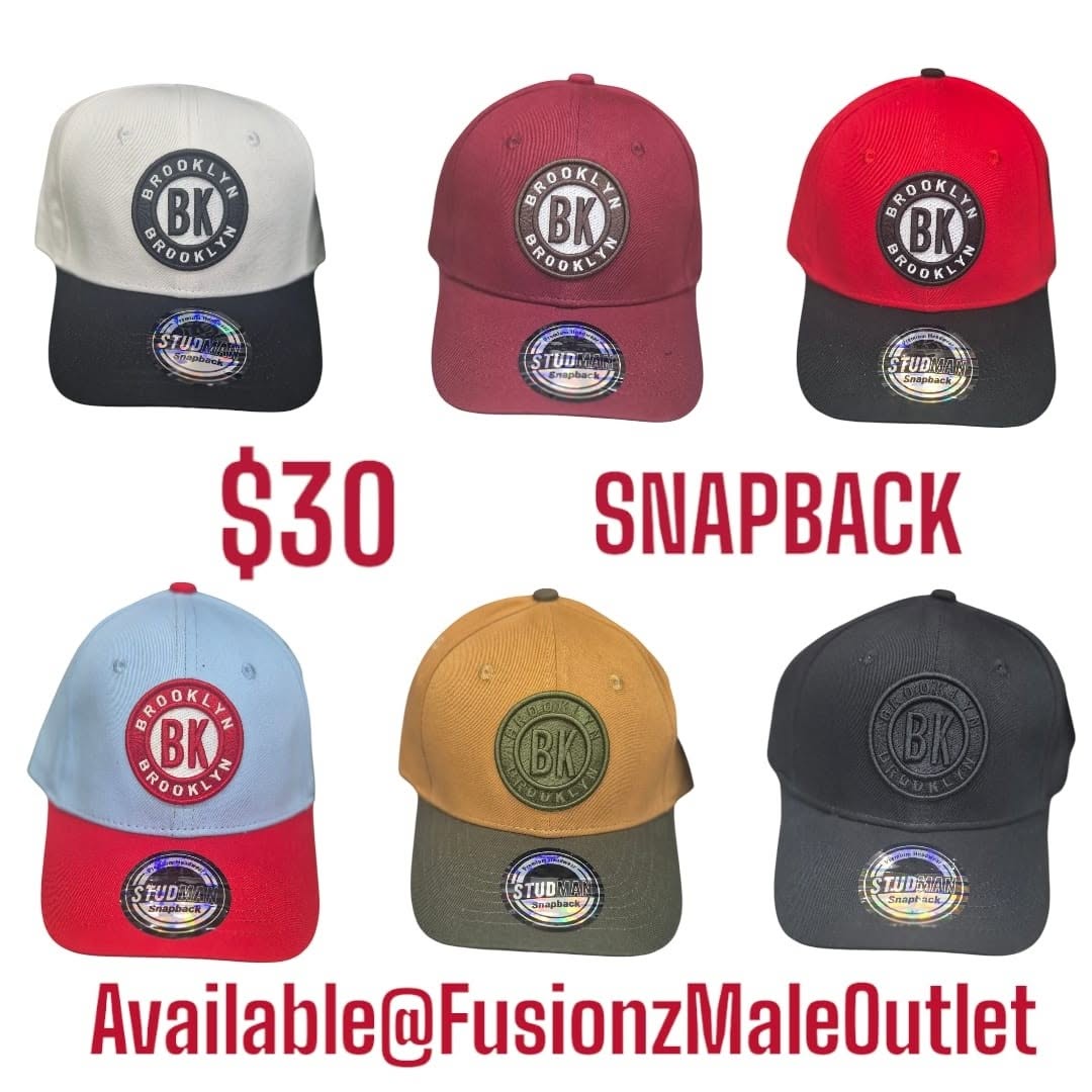 Bandana Caps & Snap Back Hats Now Available at Fusionz Male Outlet