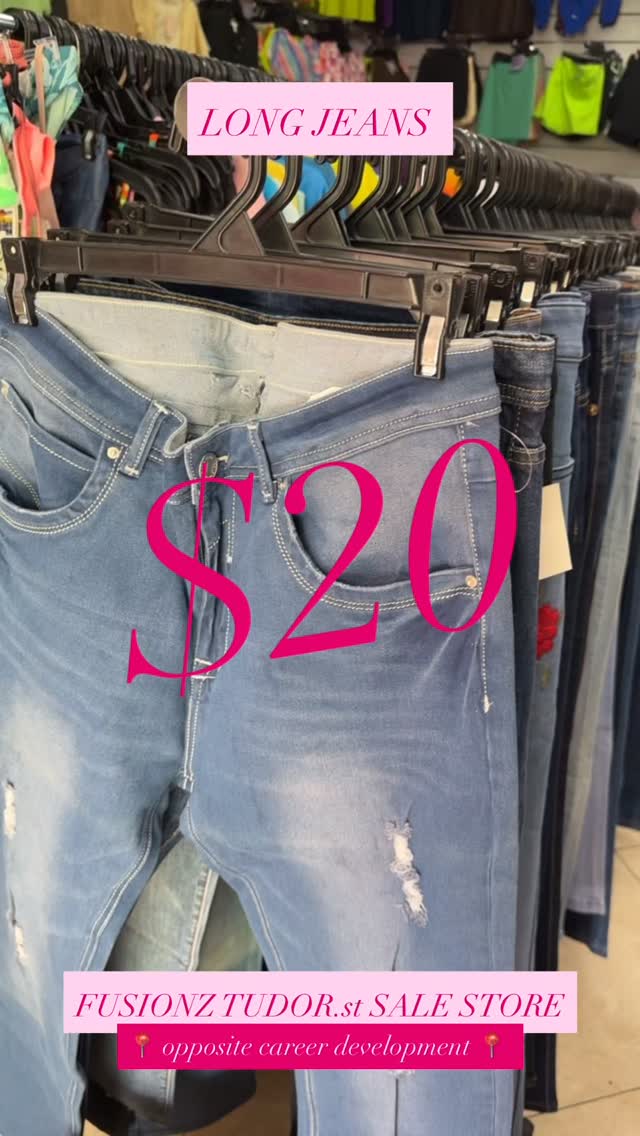 Long Jeans for $20 at Fusionz Tudor St Sale Store