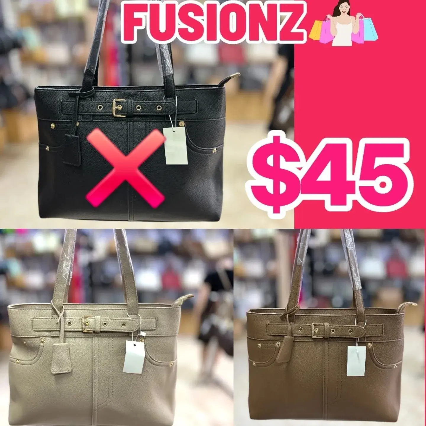 Fusionz Ladies Bags & Purses Sale – From $60 to $75