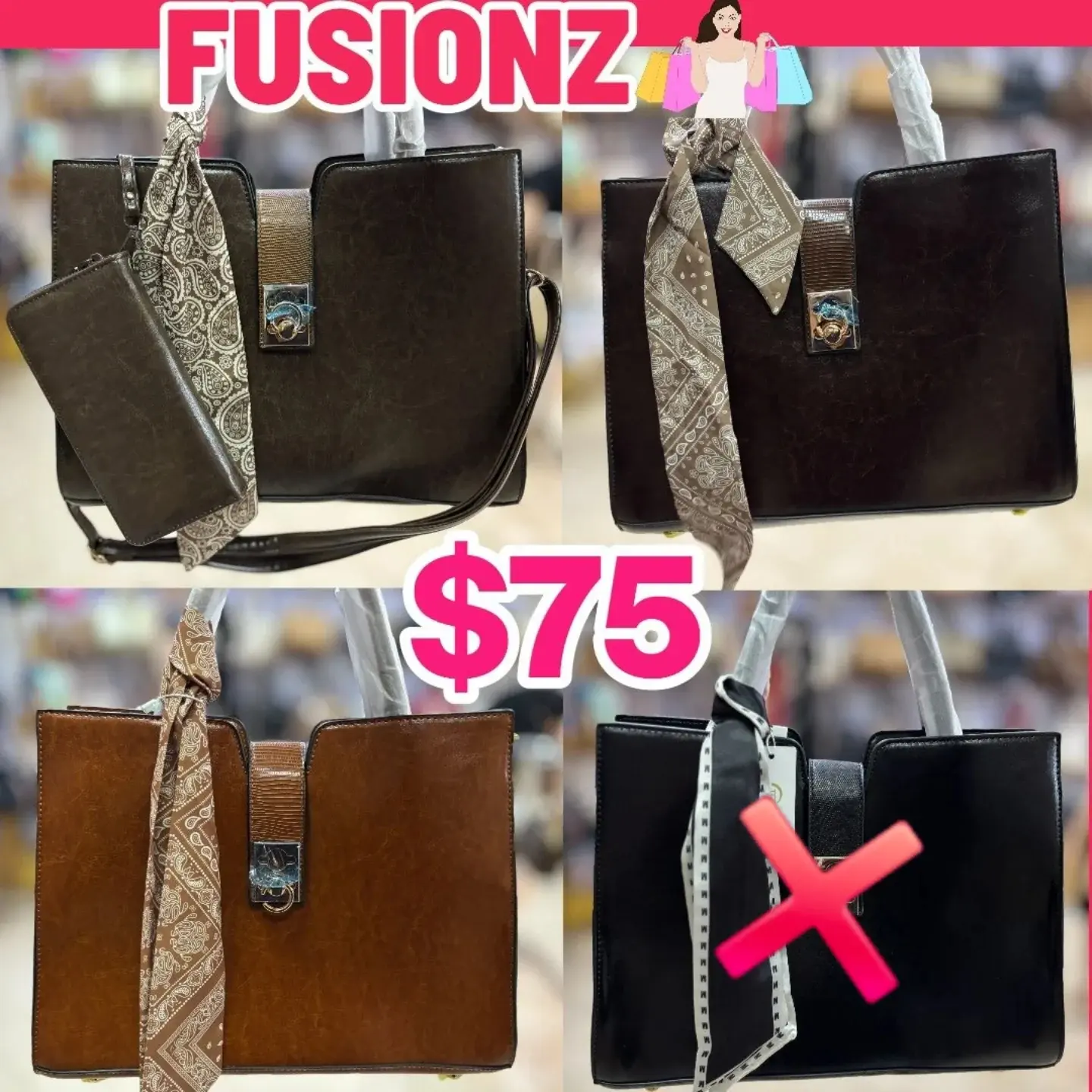 Fusionz Ladies Bags & Purses Sale – From $60 to $75