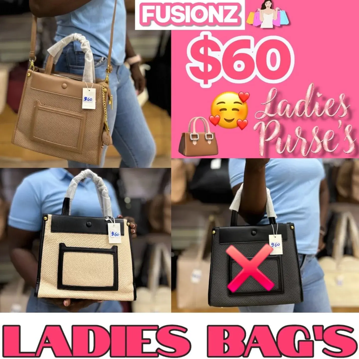 Fusionz Ladies Bags & Purses Sale – From $60 to $75