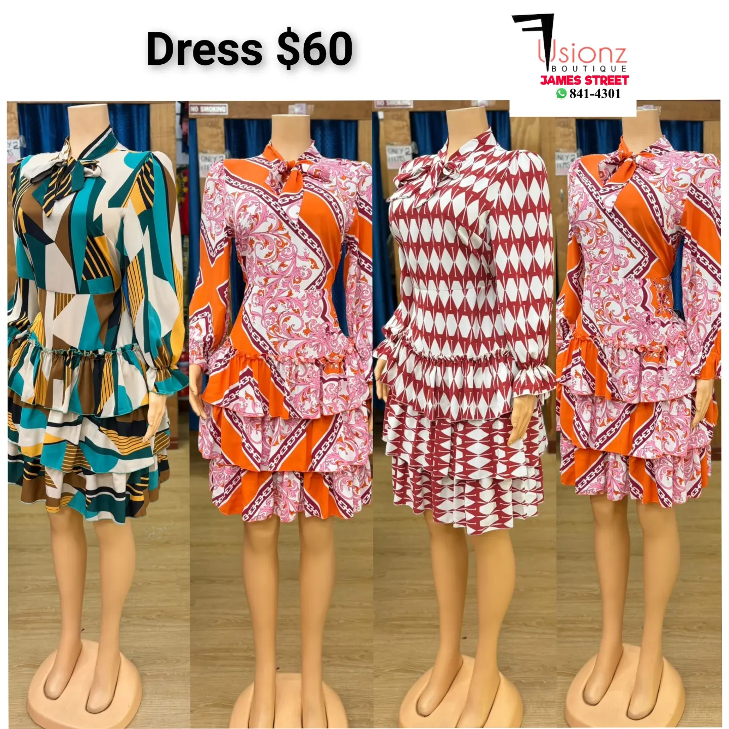 Dresses for $60 at Fusionz Boutique