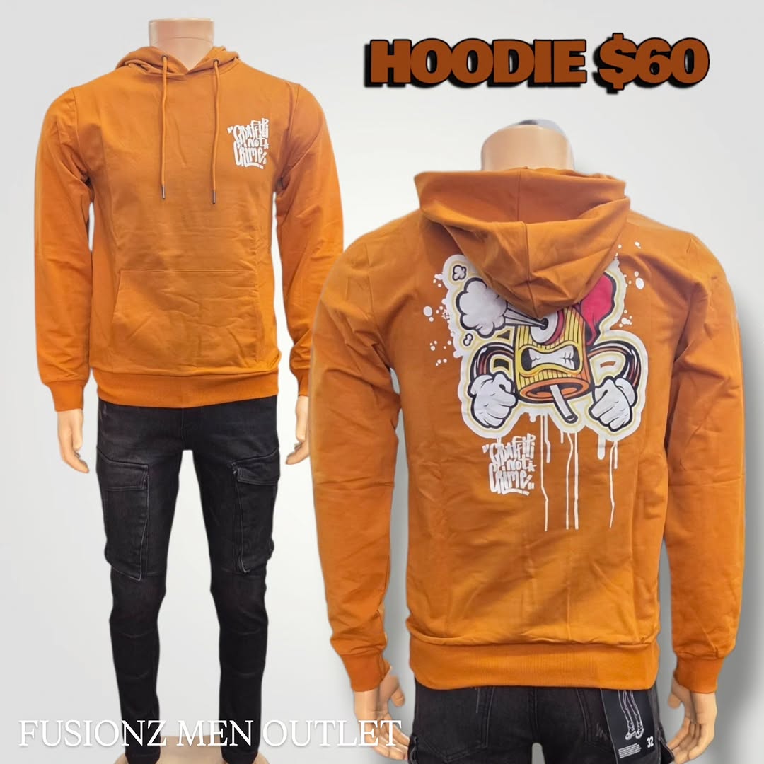 Hoodies Now In Store – $60 Each at Fusionz Men Outlet