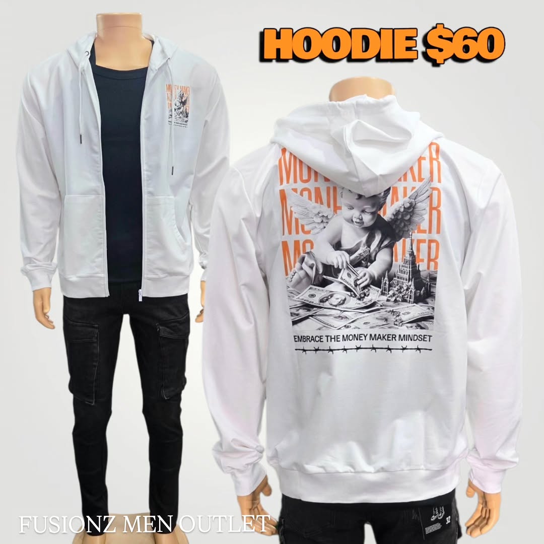Hoodies Now In Store – $60 Each at Fusionz Men Outlet