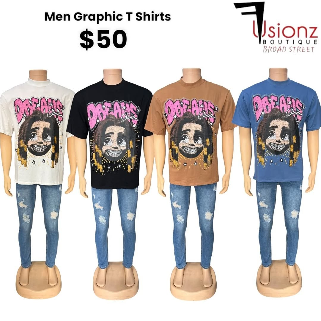 Men's Graphic T-Shirts at $50 – Fusionz Boutique Broad Street