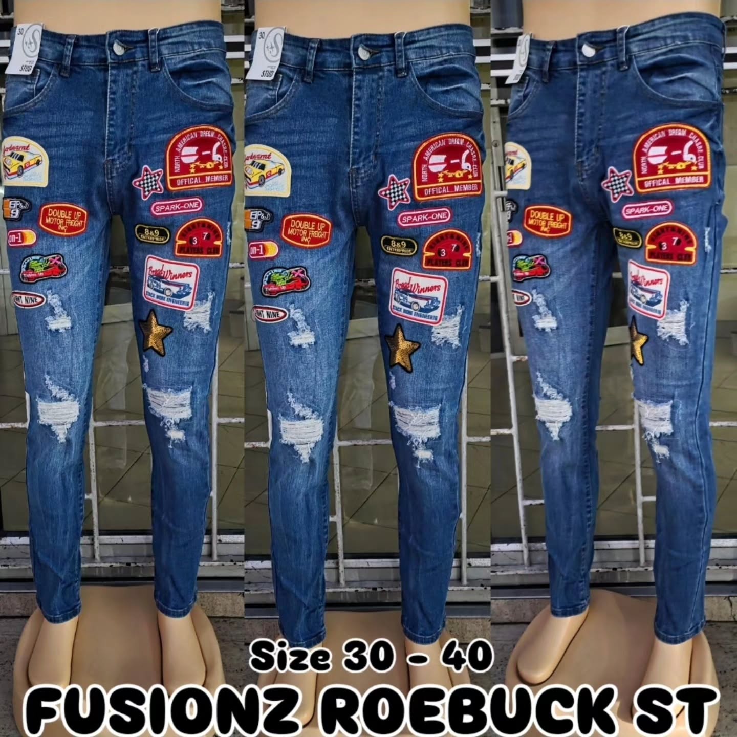 Jeans $60 (Sizes 30-40) at Fusionz Roebuck St