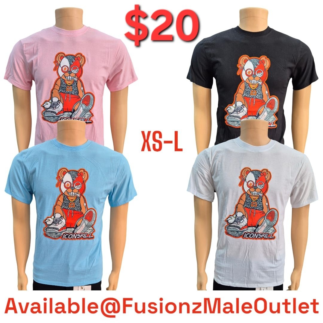 Men's Graphic Tees – $20 Each at Fusionz Male Outlet
