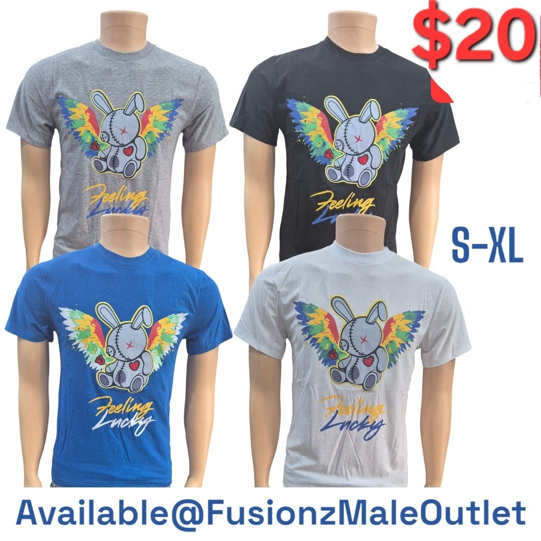 Men's Graphic Tees – $20 Each at Fusionz Male Outlet
