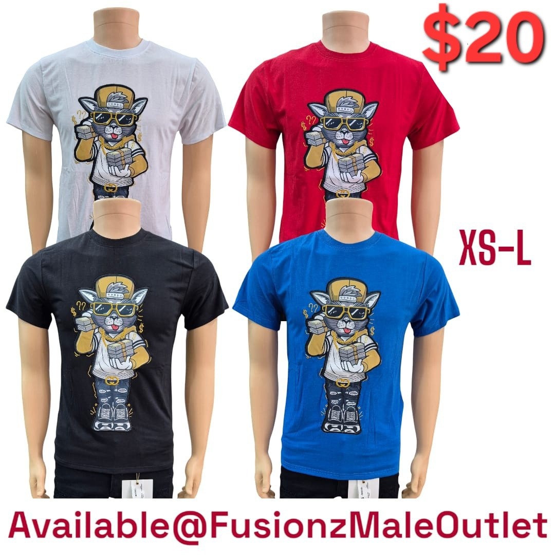 Graphic T-Shirts at $20 Each – New Arrivals at Fusionz Male Outlet