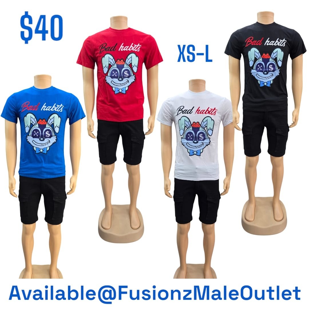 Tank Tops $25 & Bad Habits Tees $40 – New Arrivals at Fusionz Male Outlet