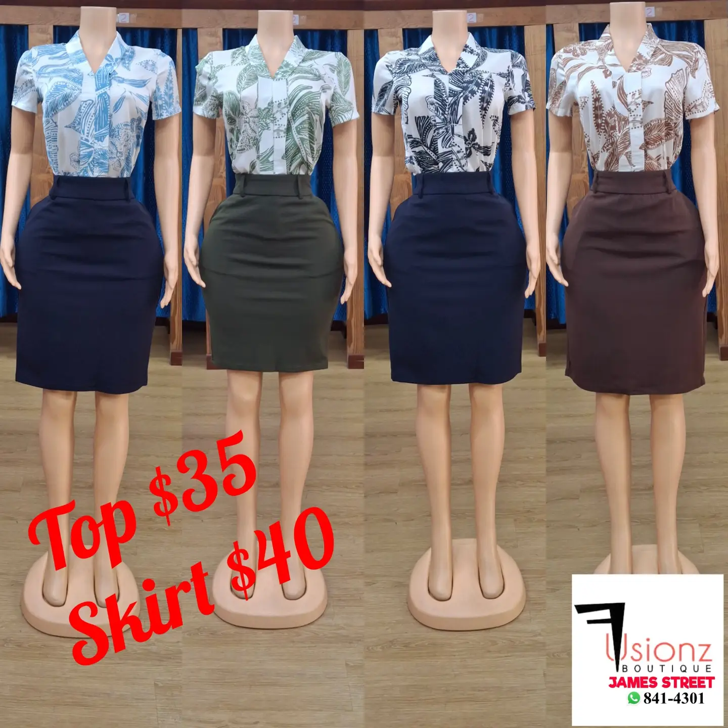 Fusionz Boutique – Tops $35 & Skirts from $35