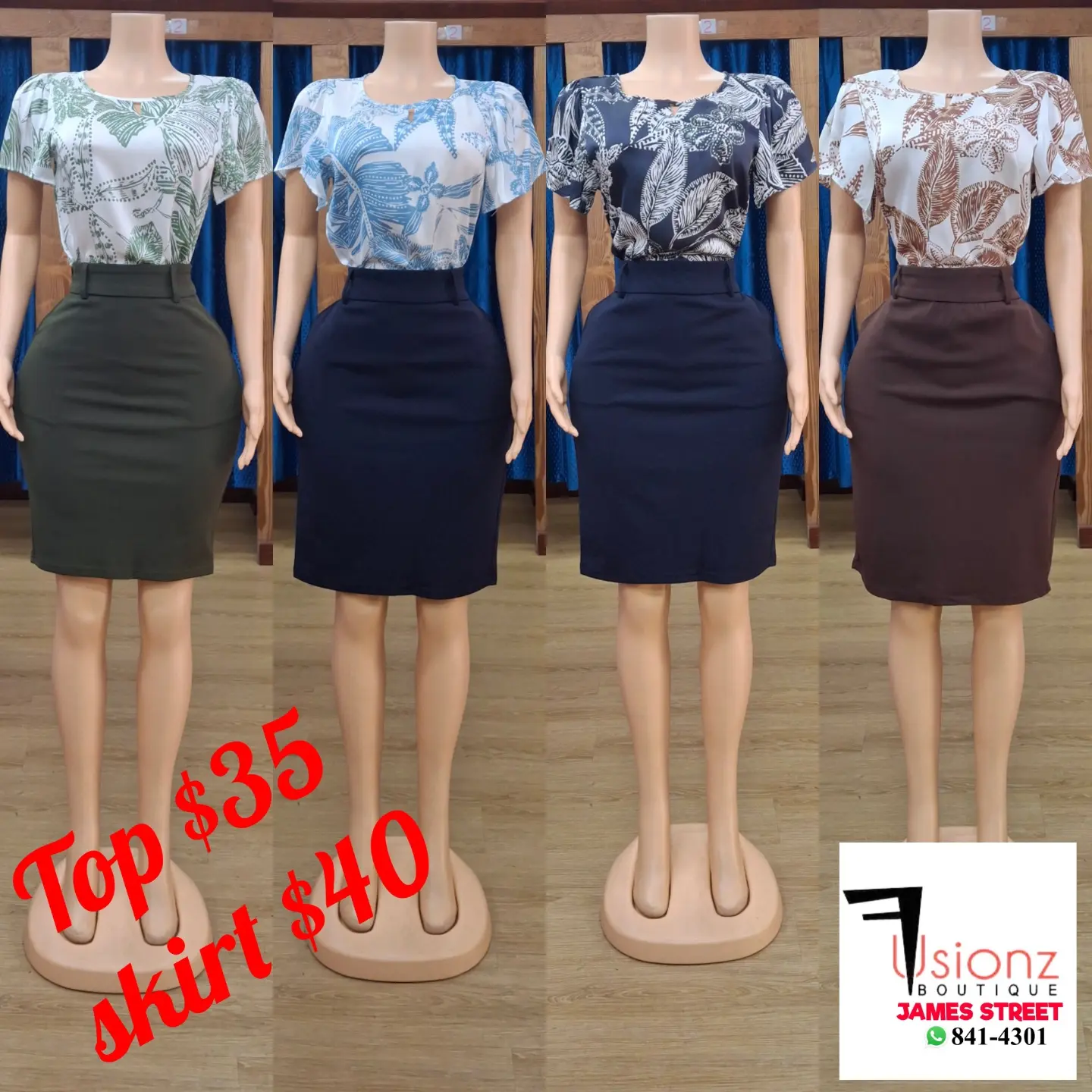 Fusionz Boutique – Tops $35 & Skirts from $35
