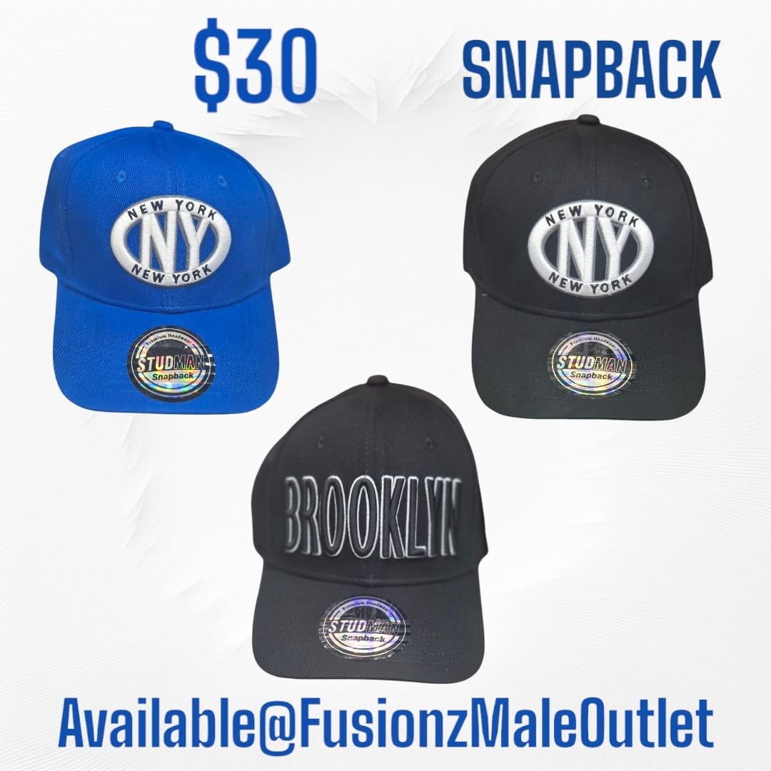 Snapback Caps at $30 – New Arrivals at Fusionz Male Outlet