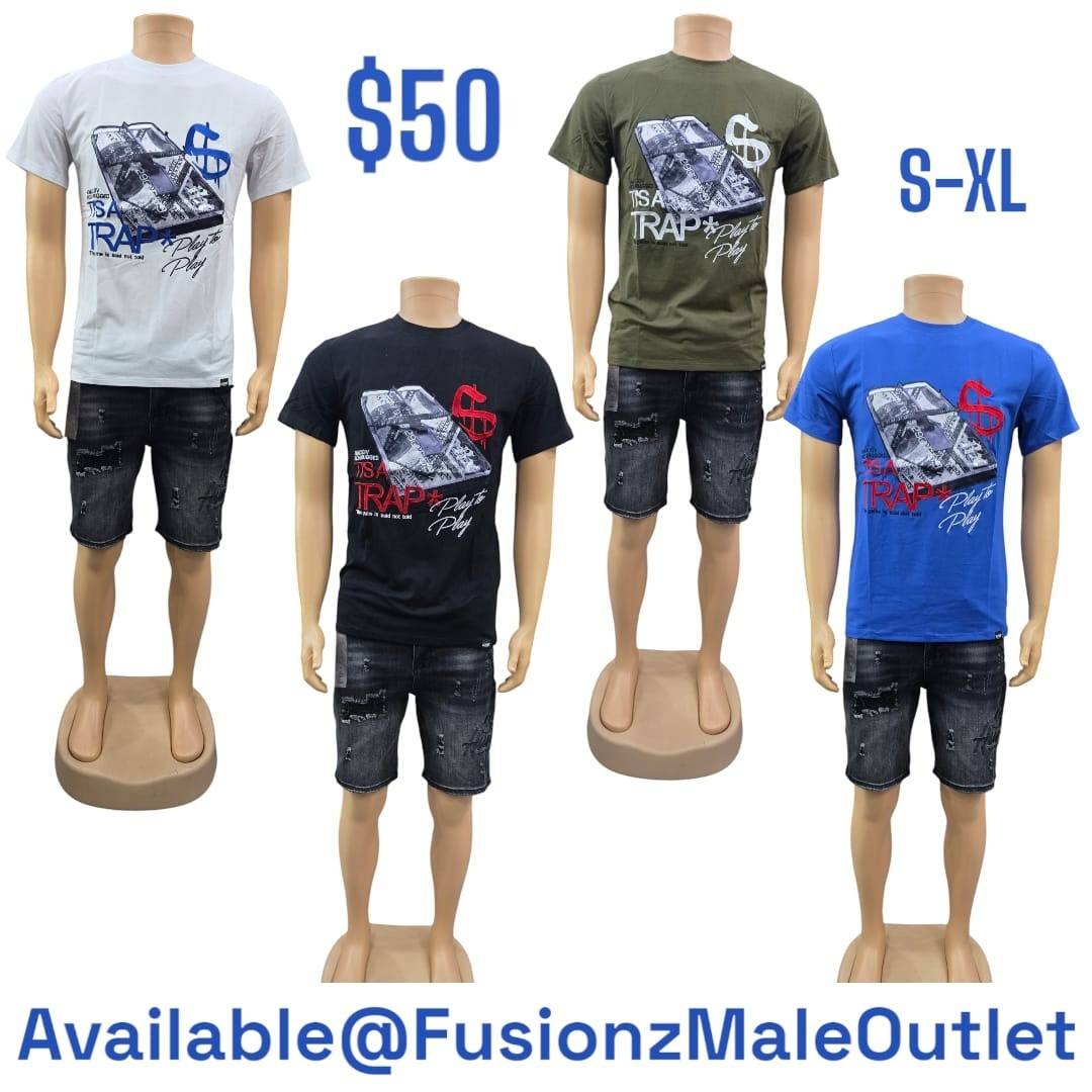 Men's Graphic Tees – $50 Each at Fusionz Male Outlet