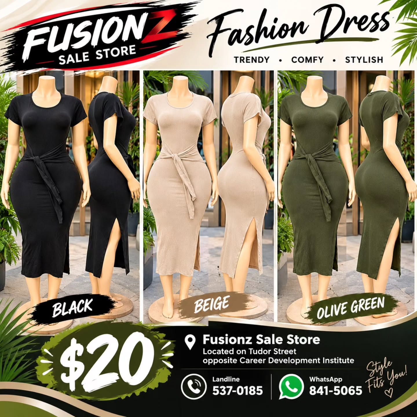 Fashion Dress for Only $20 at Fusionz Sale Store