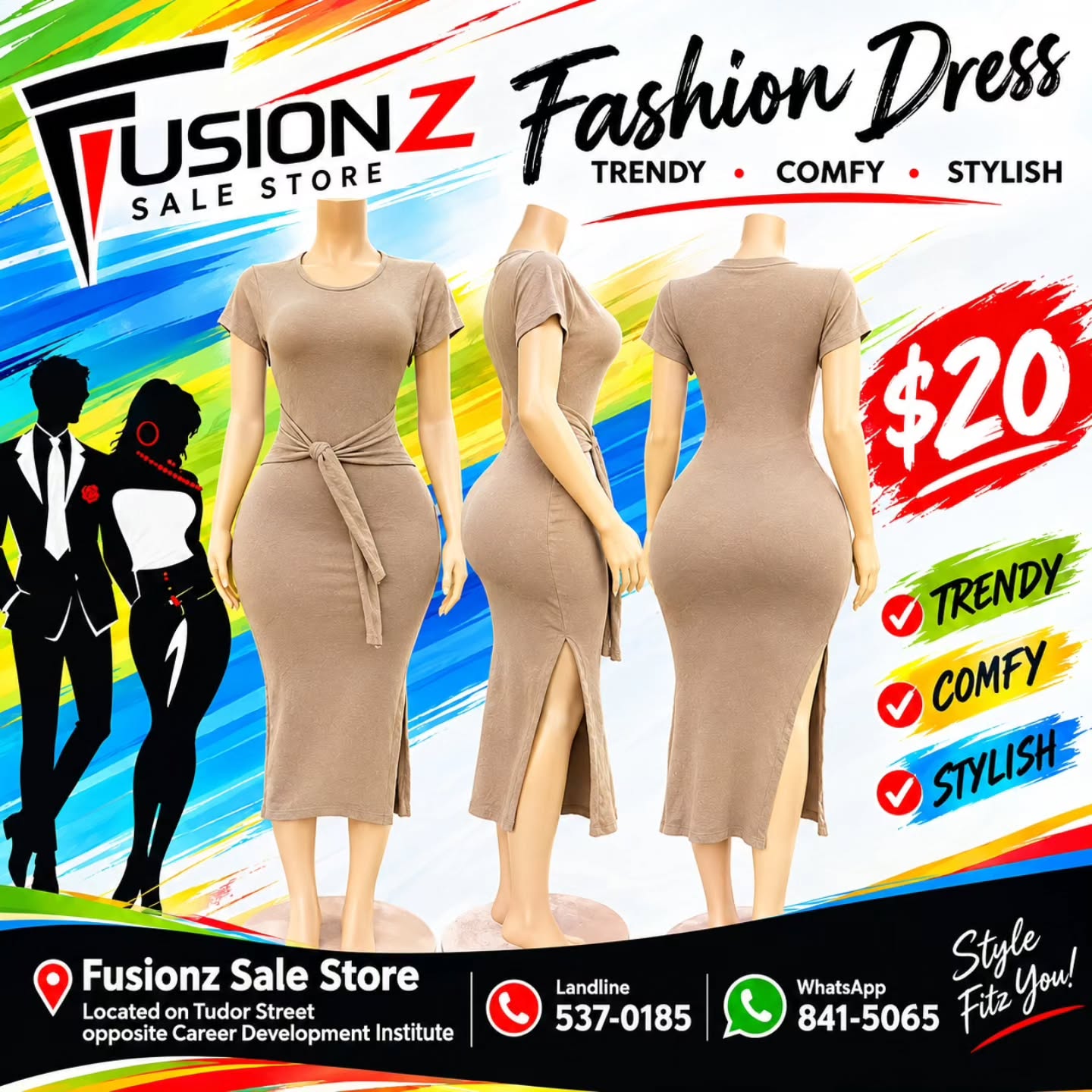 Fashion Dress for Only $20 at Fusionz Sale Store