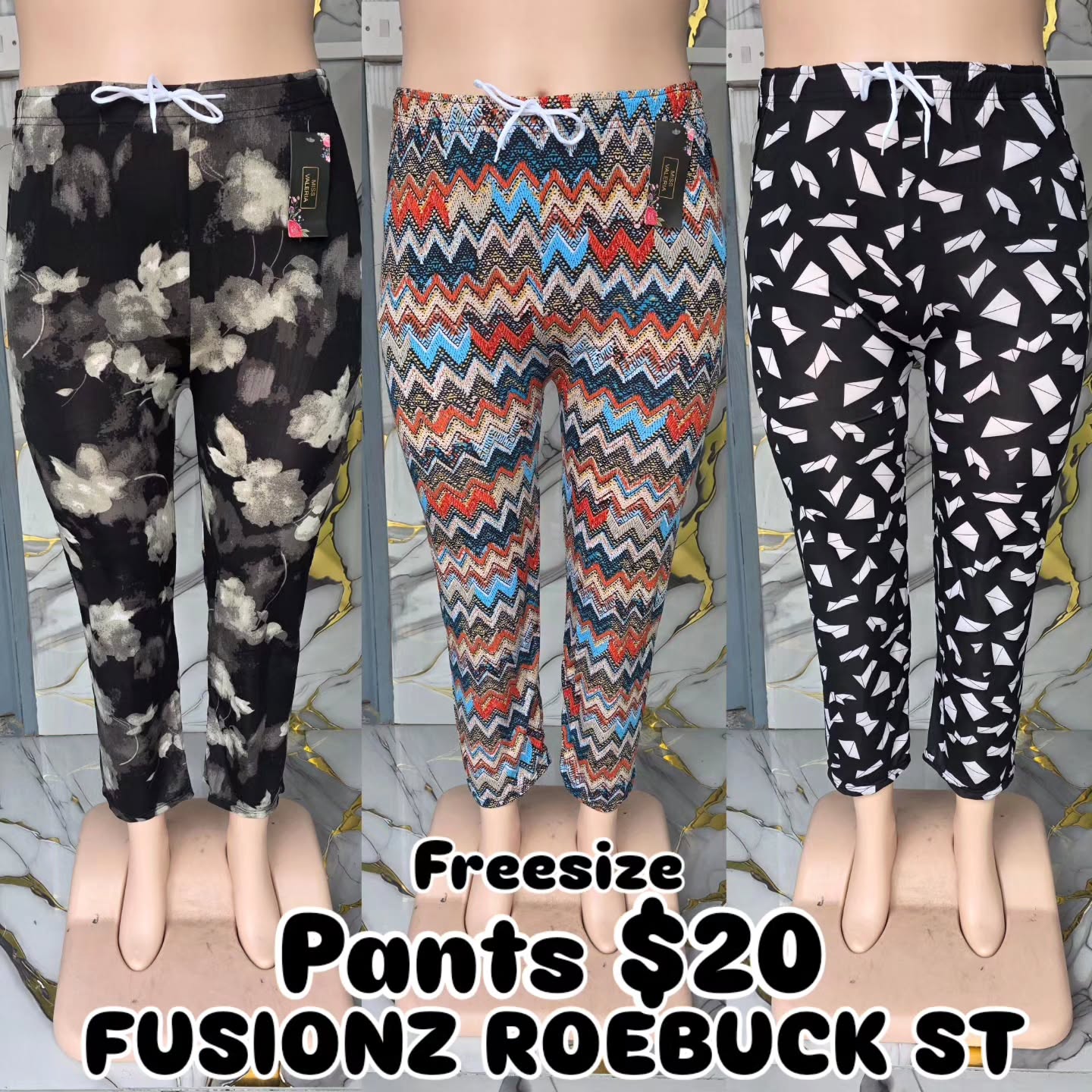 Fusionz Roebuck St: Pants from $20-$25