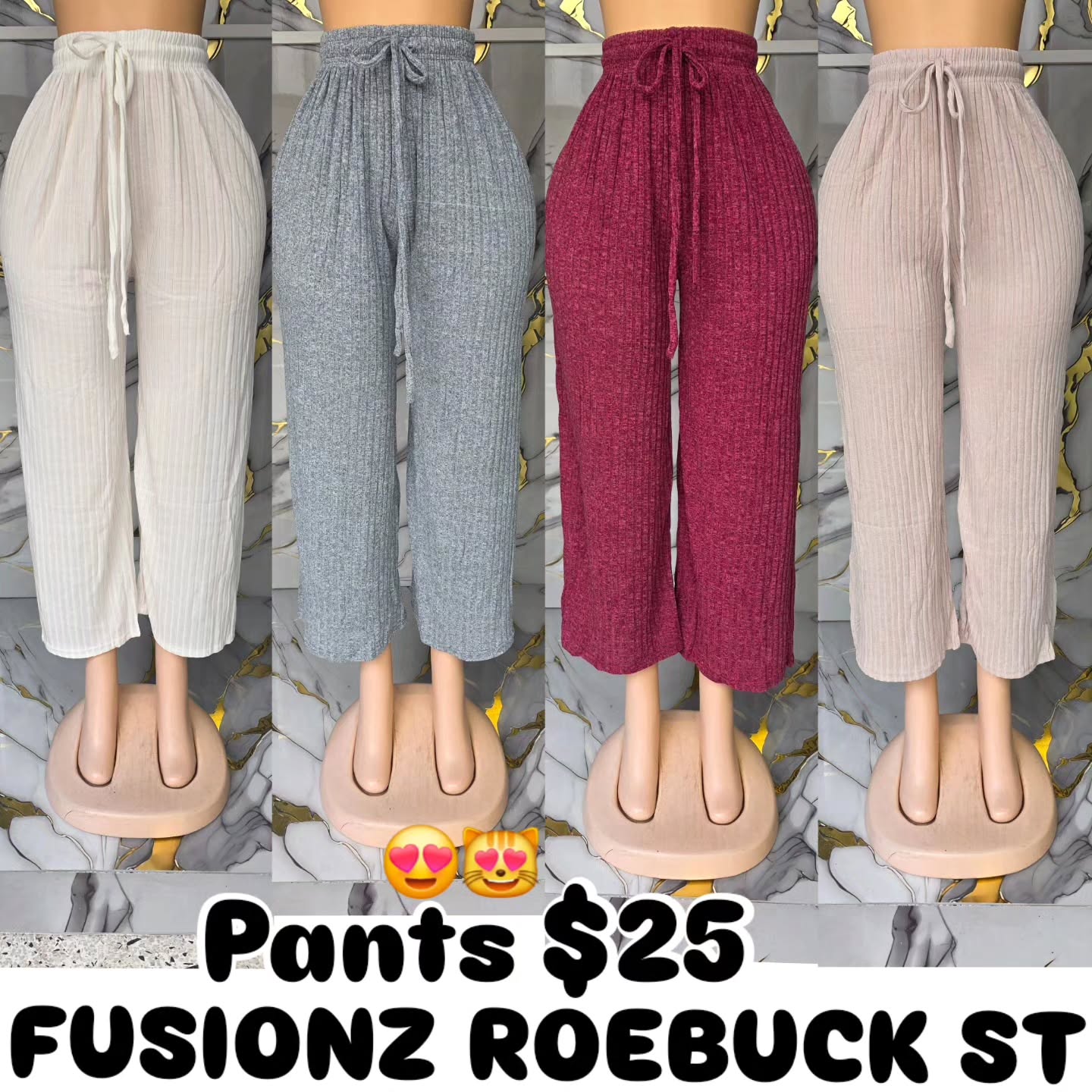Fusionz Roebuck St: Pants from $20-$25