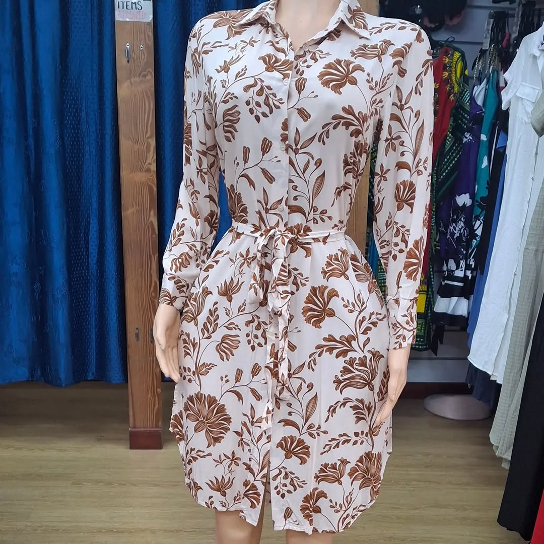 New Arrivals – Floral Shirt Dresses Size S-XL at $45