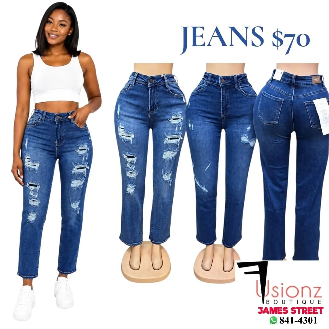 Ladies Wide Leg Jeans – $70 at Fusionz Boutique