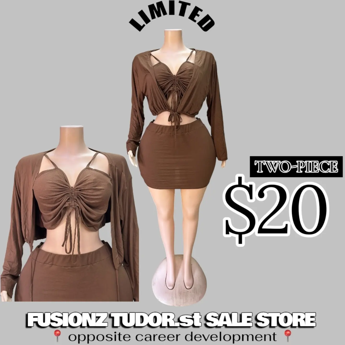 Limited Two-Piece Sets for $20 at Fusionz Tudor St Sale Store