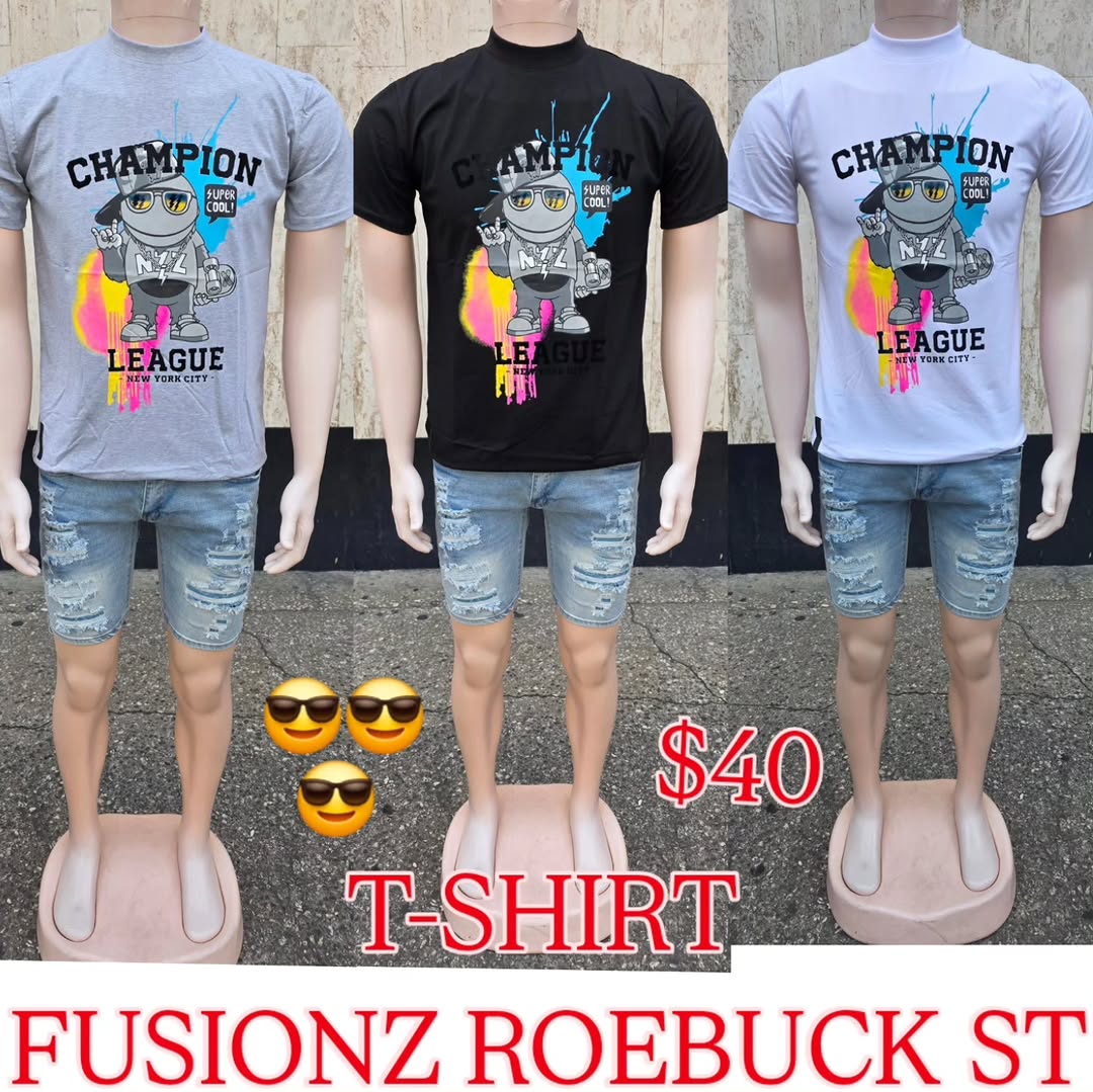 Champion League T-Shirts - $40 at Fusionz Roebuck St