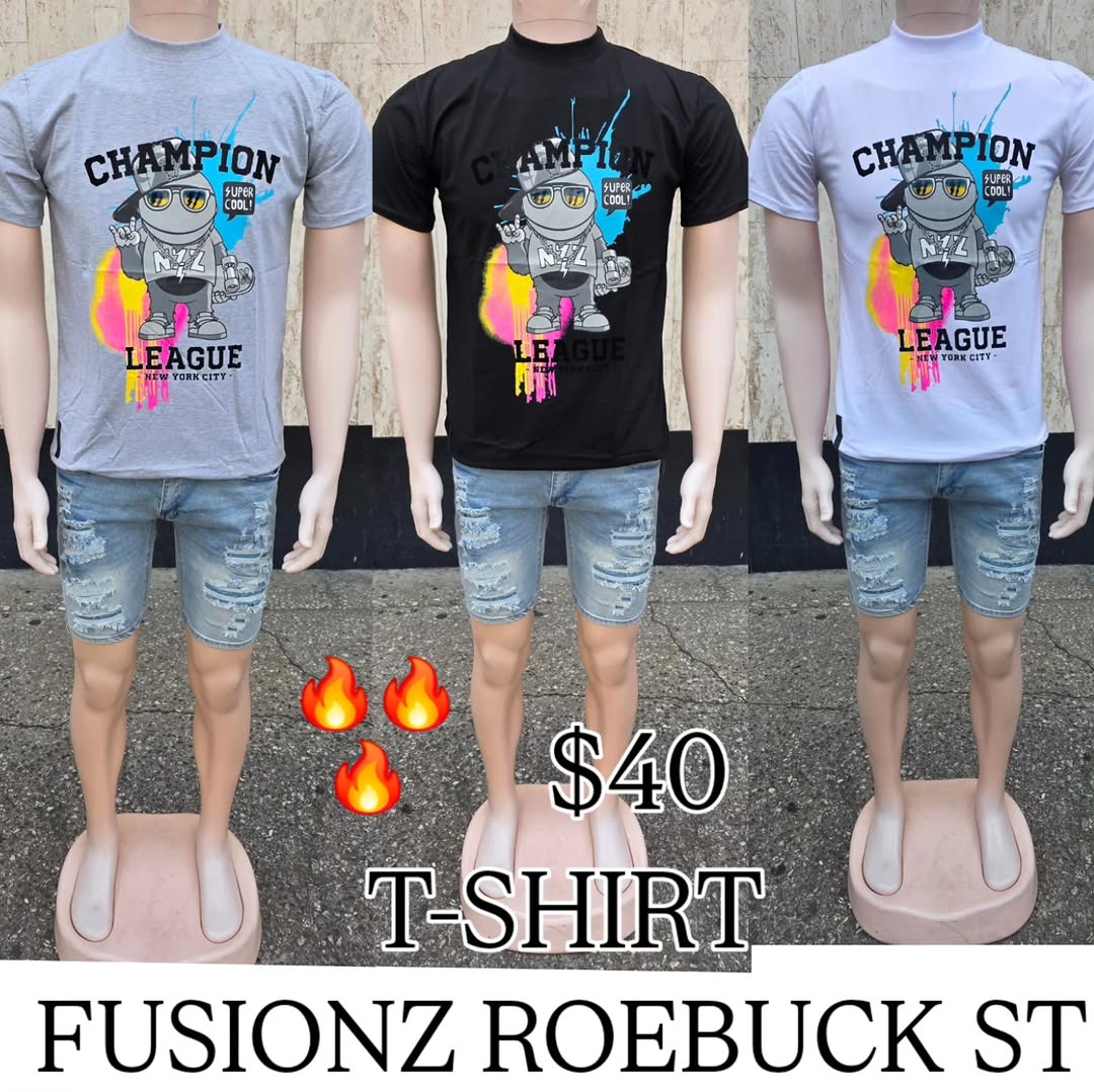 Champion League T-Shirts - $40 at Fusionz Roebuck St