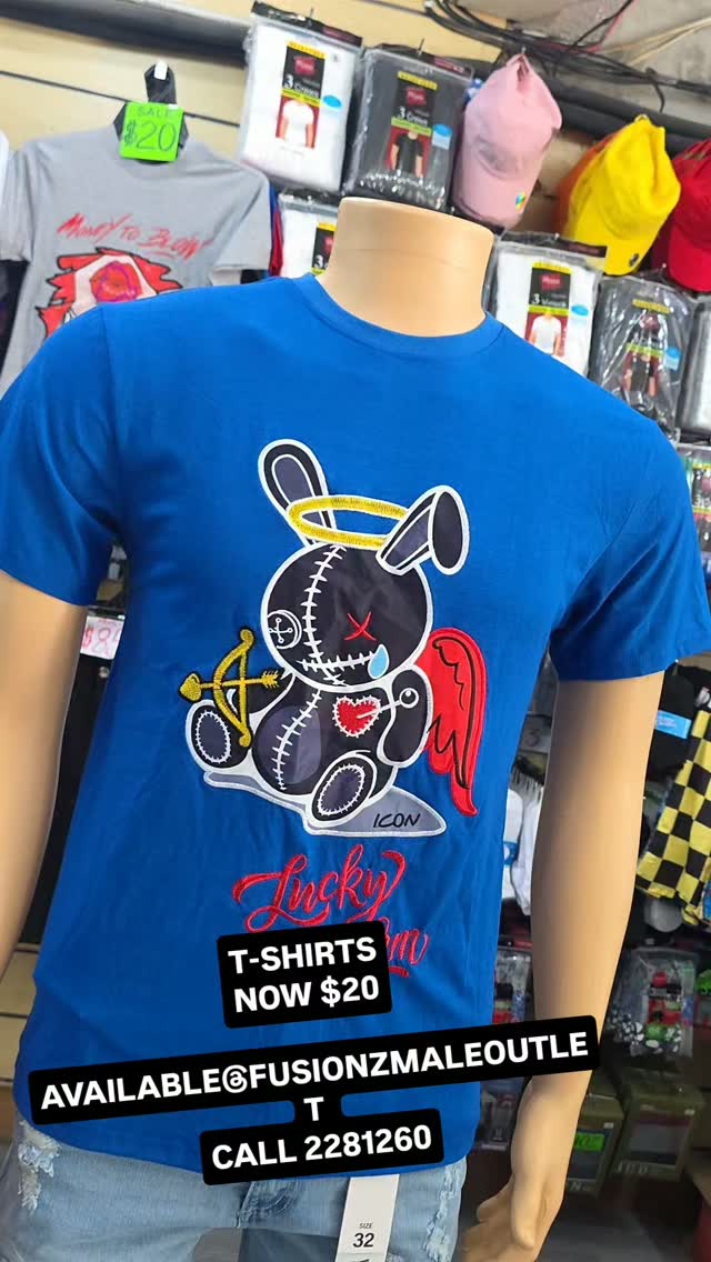 T-Shirts Now $20 at Fusionz Male Outlet