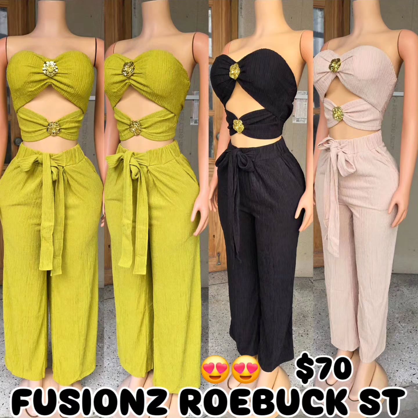 New Arrivals at Fusionz Roebuck St – Sets from $70, Tops from $50