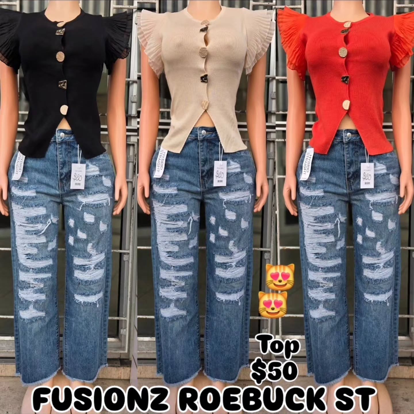 New Arrivals at Fusionz Roebuck St – Sets from $70, Tops from $50