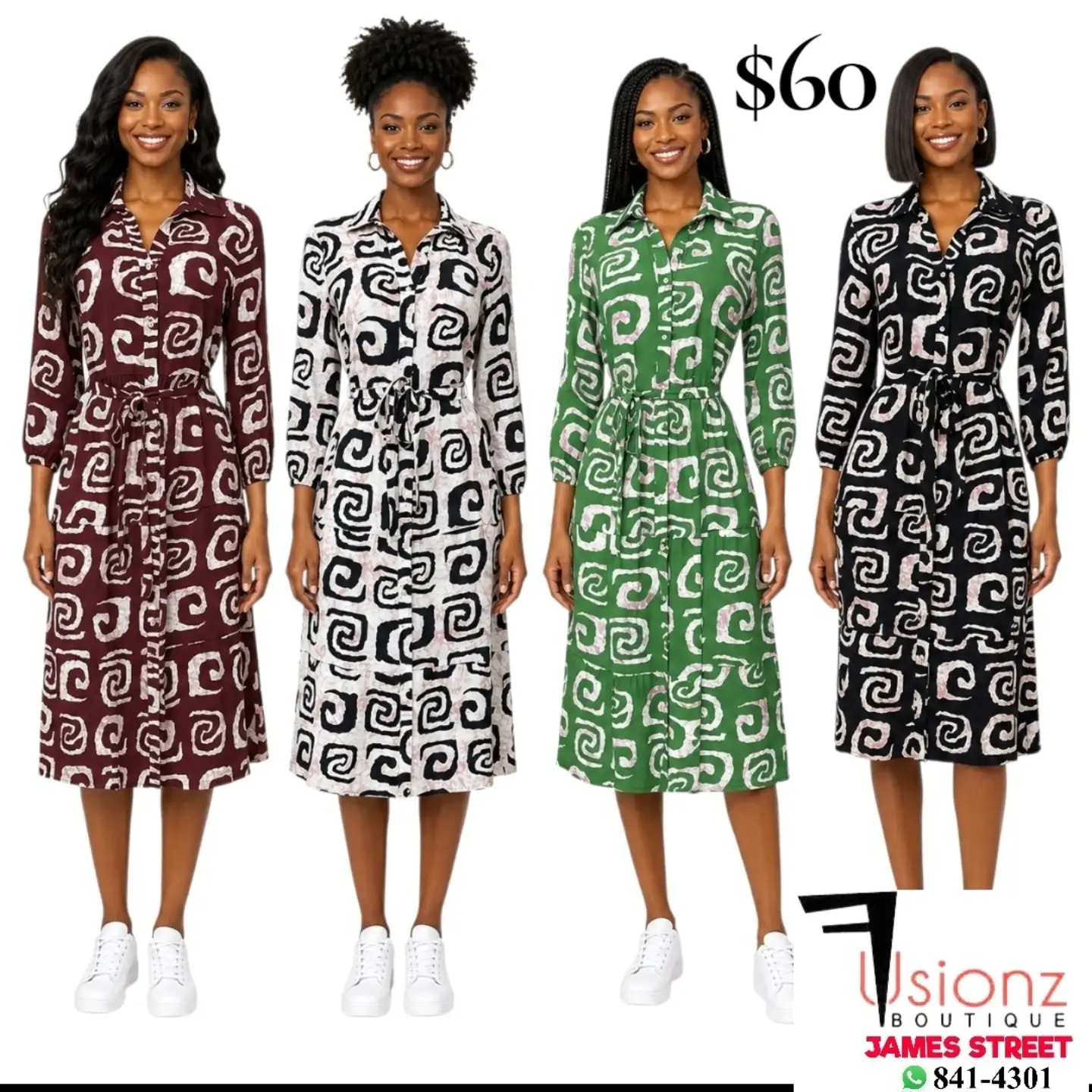 Fusionz Boutique Dresses – $50 Each