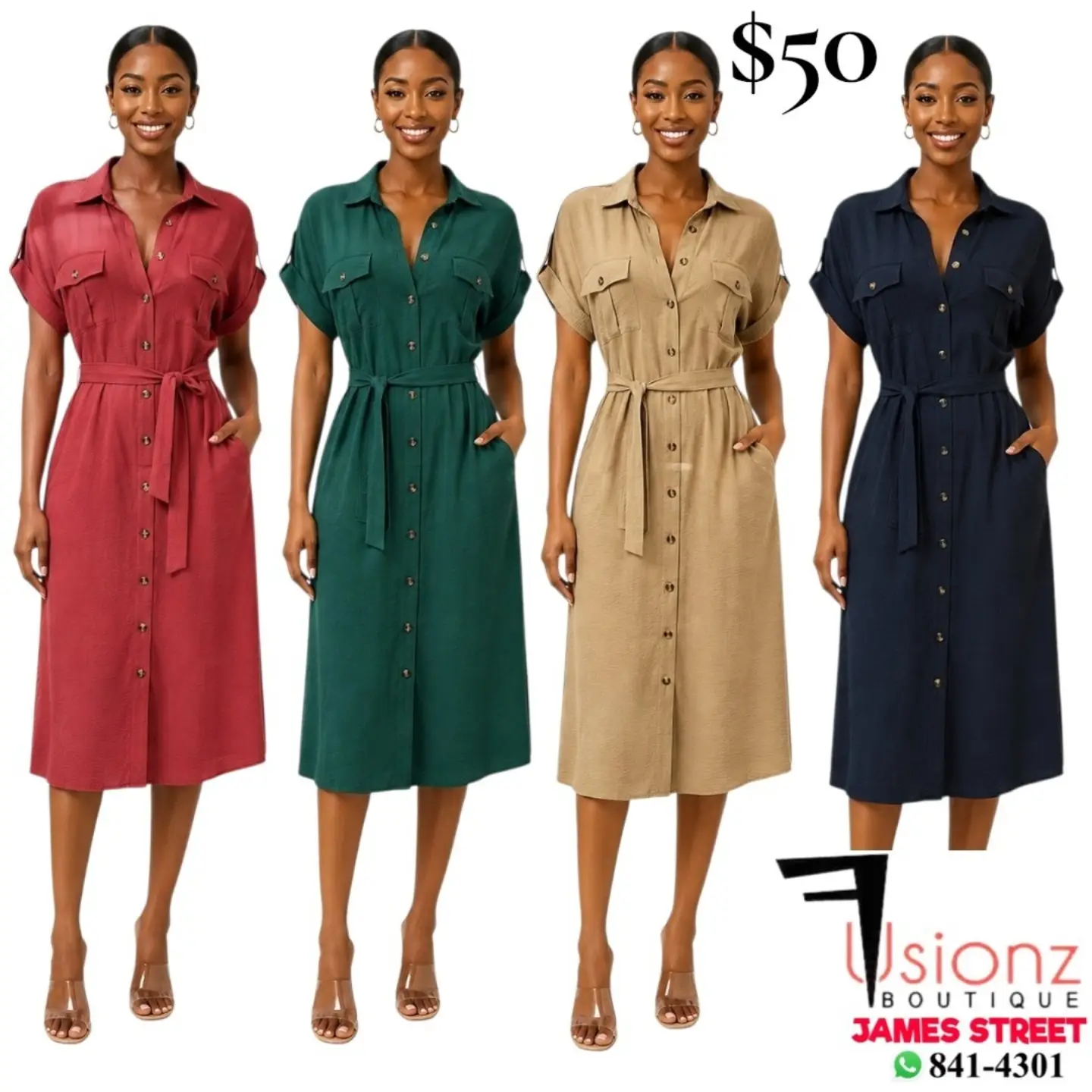 Fusionz Boutique Dresses – $50 Each
