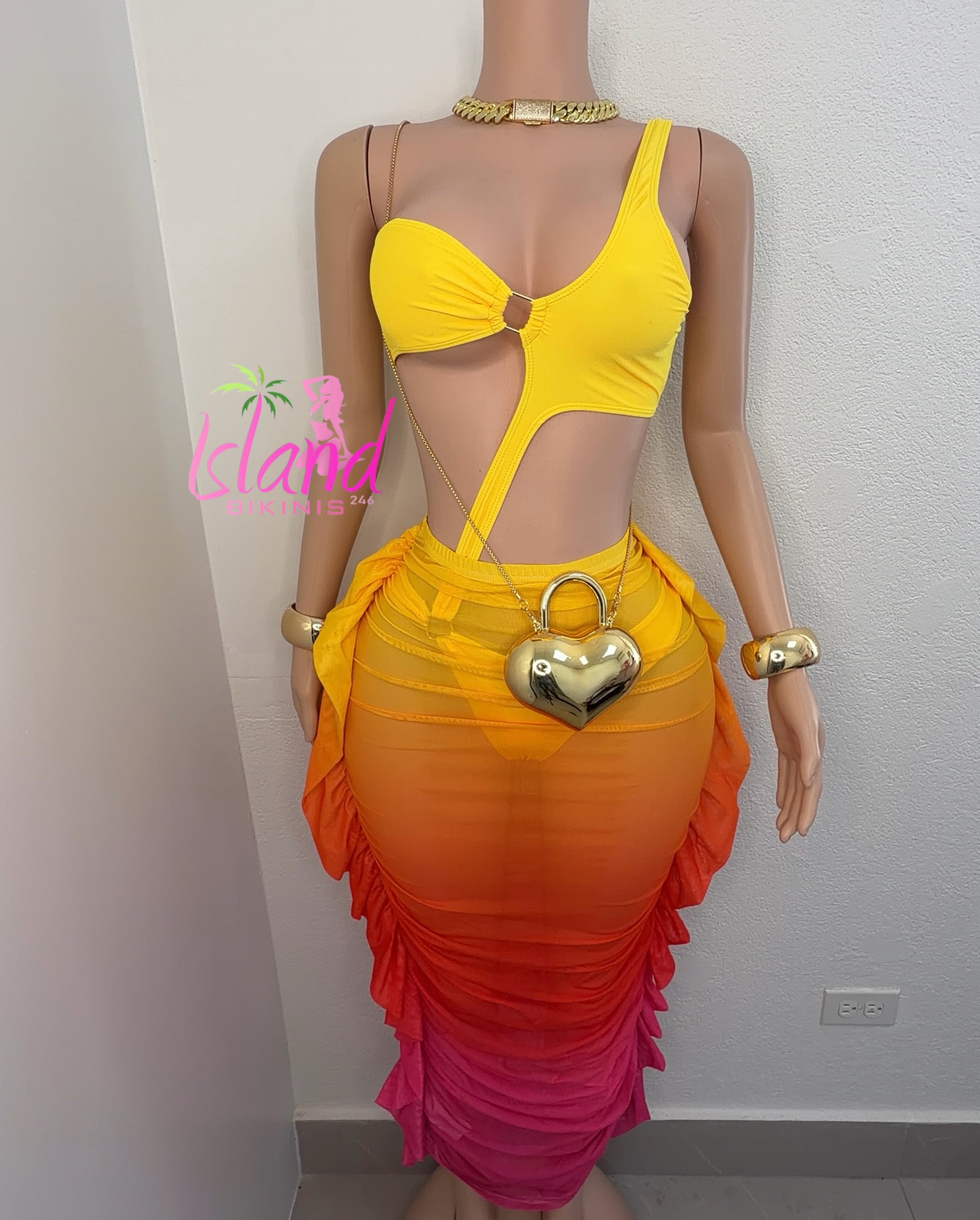 Yellow Bikini Set – $140 BBD (Sizes S & M)