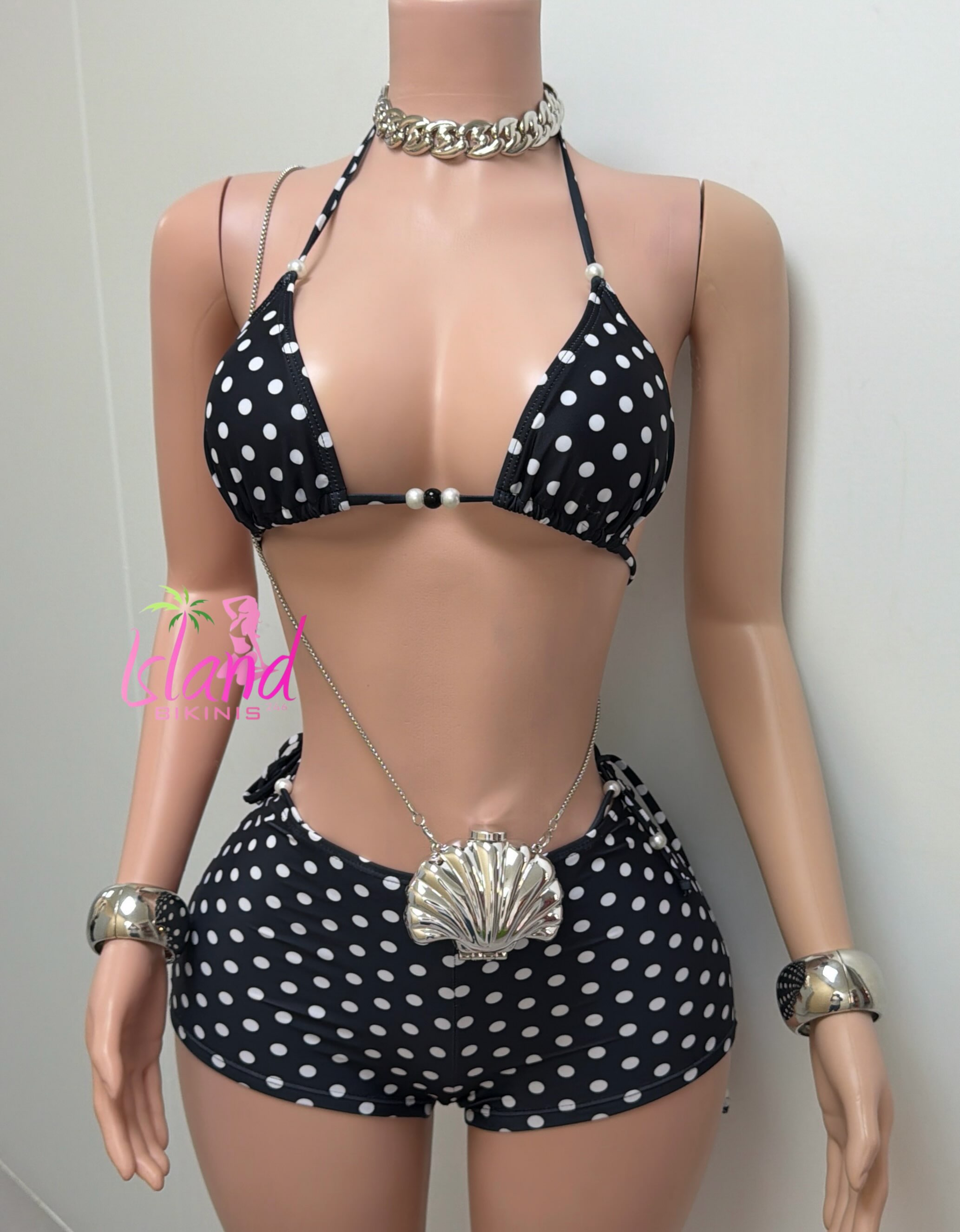 Polka Dot Bikini Set – $90 BDS (Small & Medium)