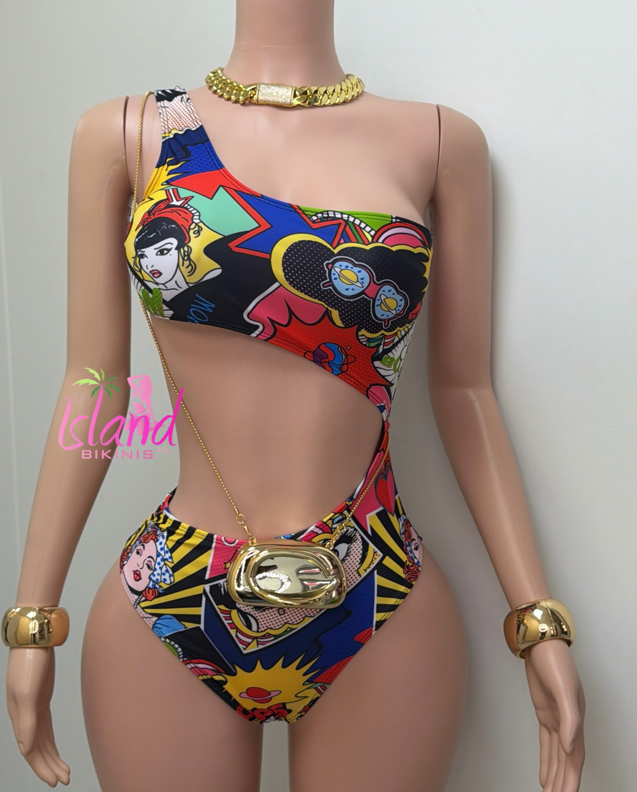 Pop Art One-Piece Swimsuit – $75 BDS