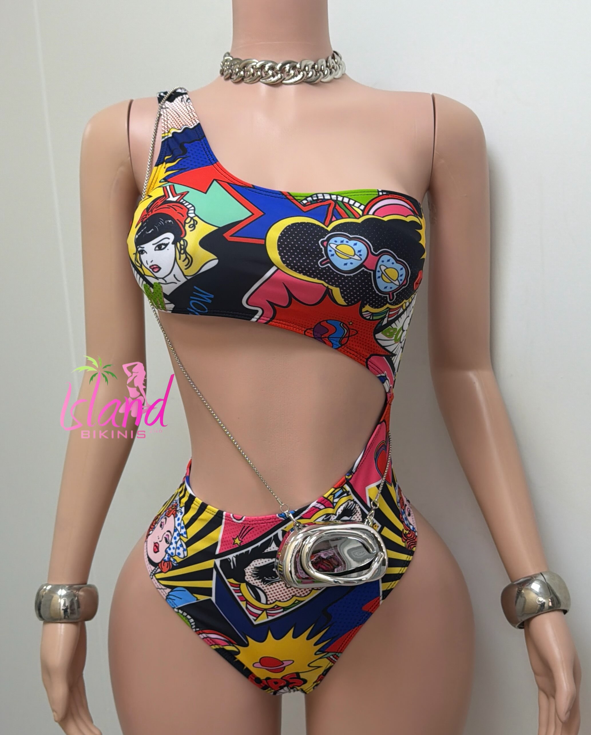 Pop Art One-Piece Swimsuit – $75 BDS