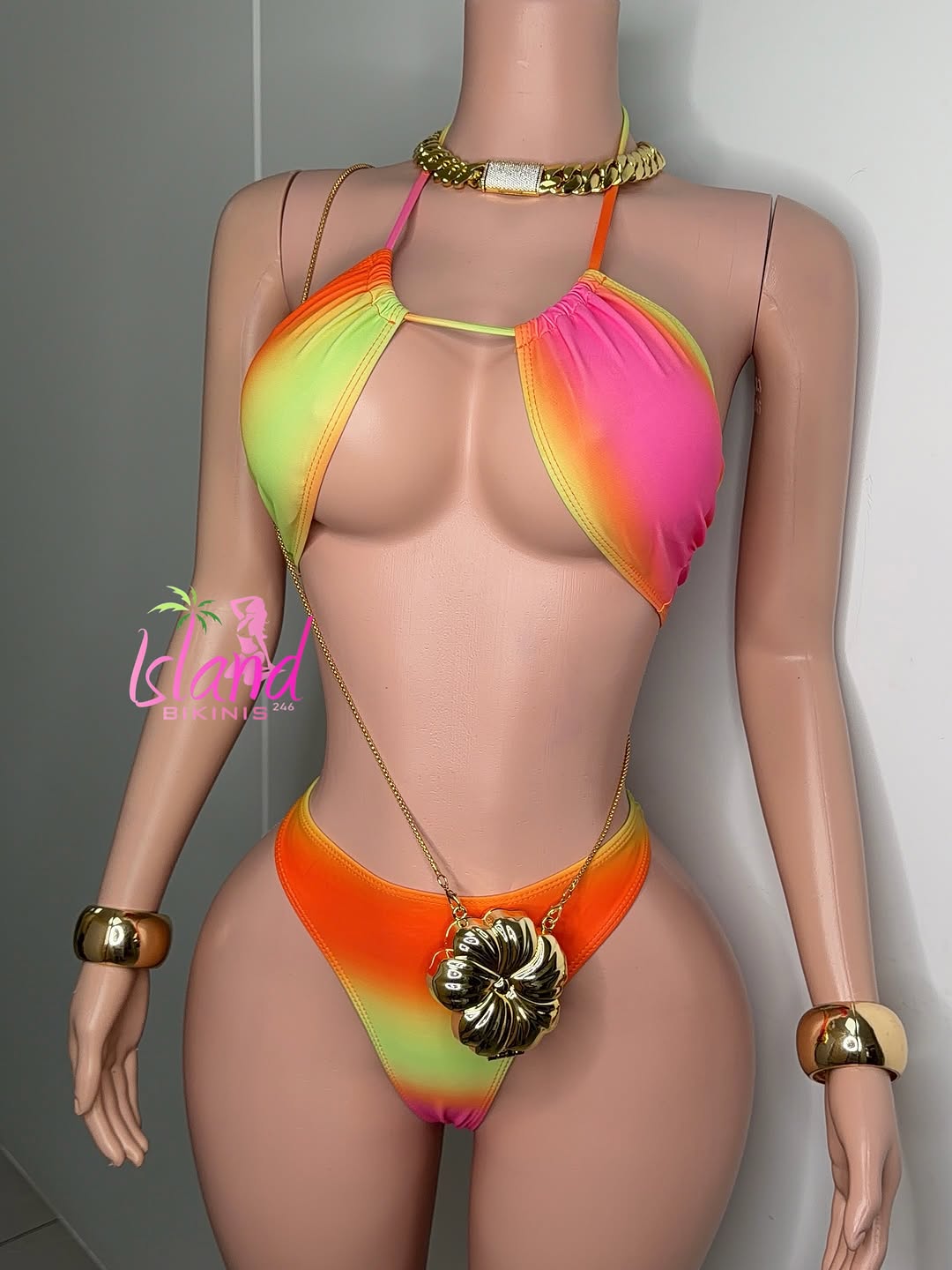 Neon Ombre Bikini Set – $90 BDS (Size Medium)