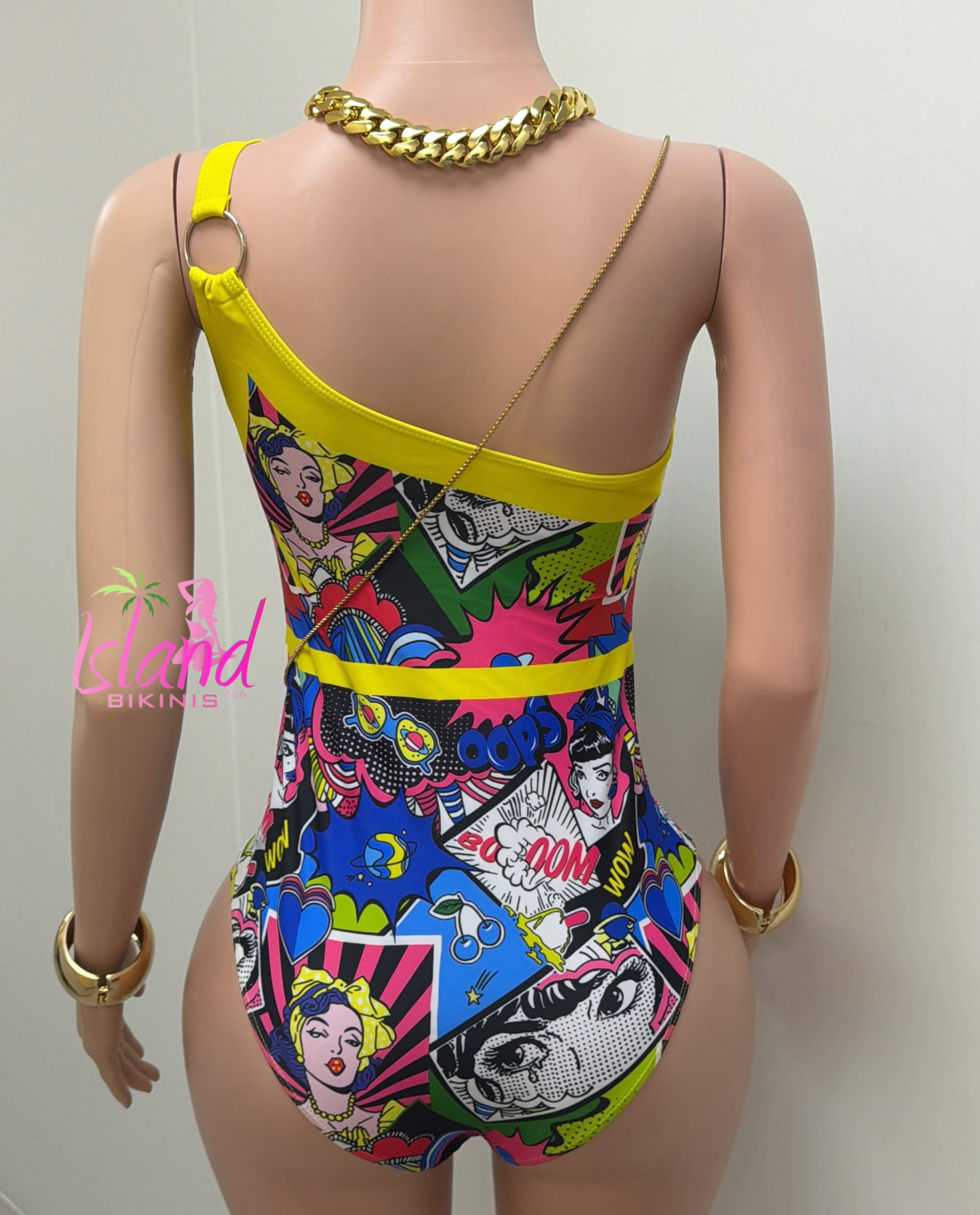Pop Art Swimsuit – $75 BDS | Sizes M, L, XL