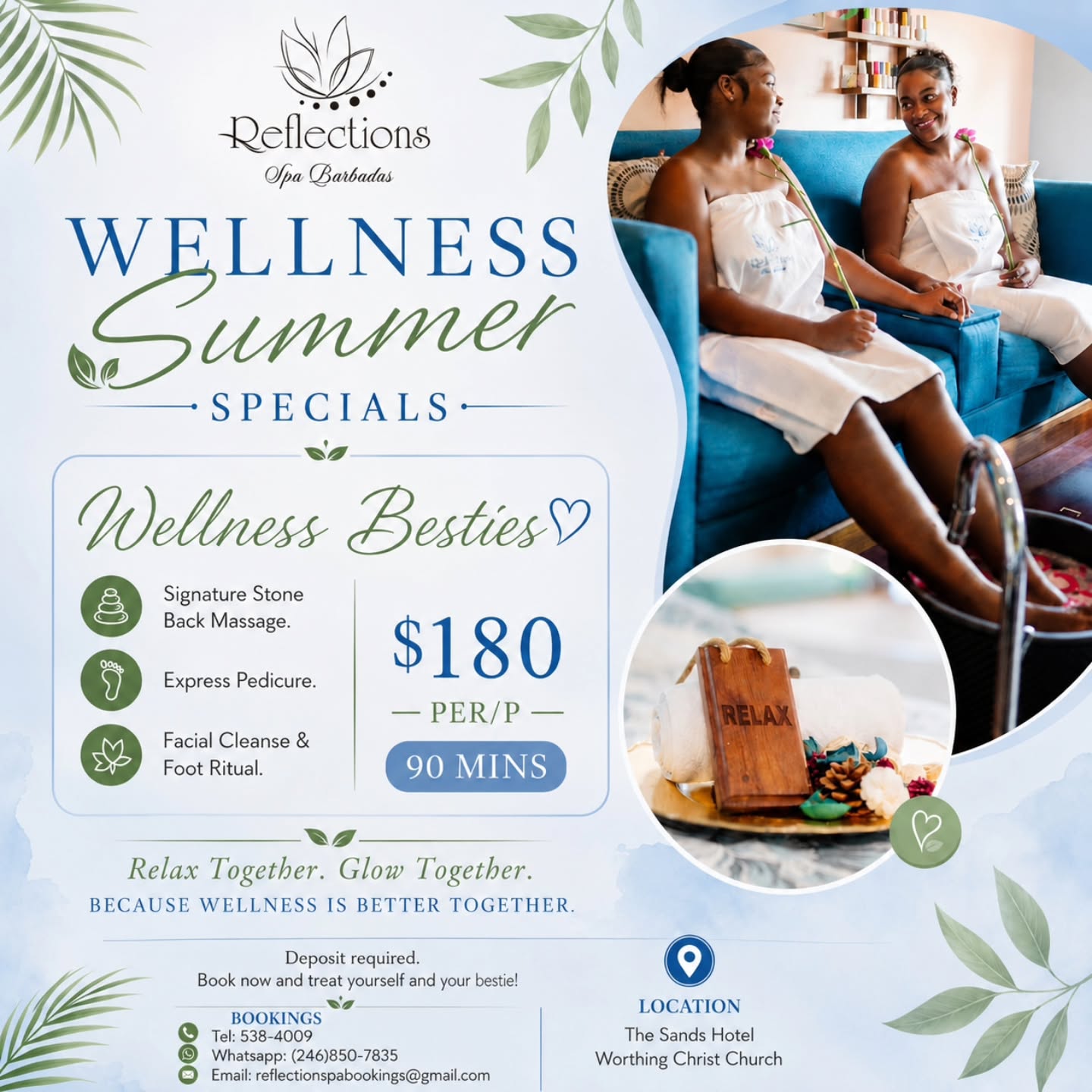 Summer Wellness Specials at Reflections Spa Barbados – From $180 BDS per person