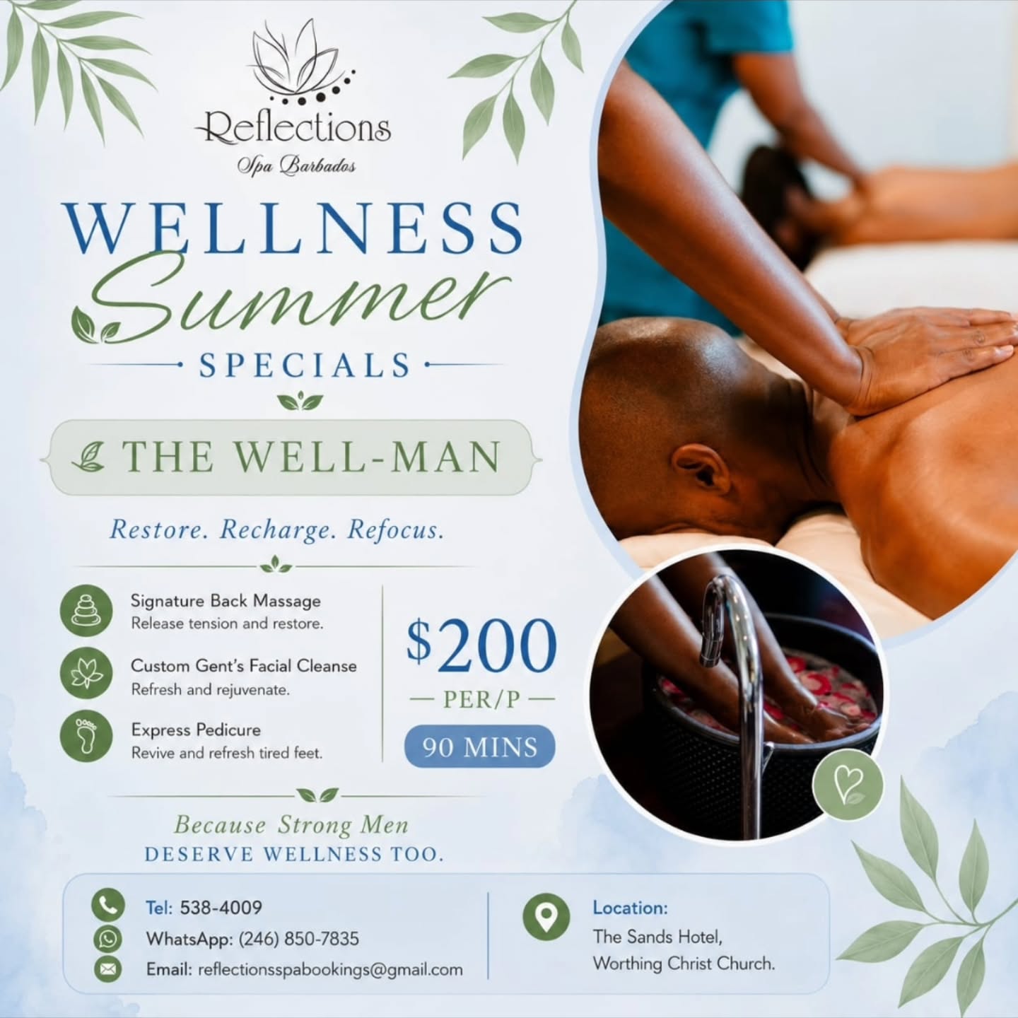 Summer Wellness Specials at Reflections Spa Barbados – From $180 BDS per person