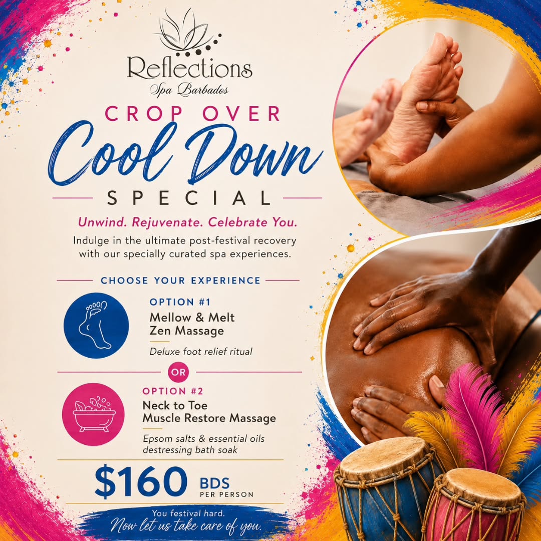 Crop Over Cool Down Special – Spa Packages at $160 BDS Per Person