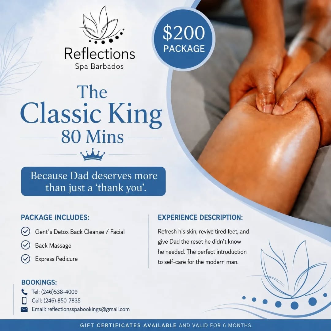 Reflections Spa Barbados – Father's Day Specials (June 1–30, 2026)